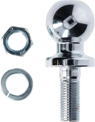 Productafbeelding van Aanhangwagenkoppeling, 50 mm - Chroom, met schroef van 22 mm diameter, maximaal draagvermogen 3,5 ton