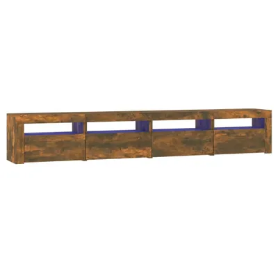 Produktbild von vidaXL TV-Schrank mit LED-Leuchten Räuchereiche 240x35x40 cm