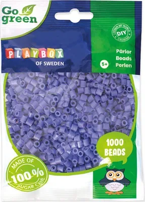 Produktbild von Playbox Bügelperlen Go green Midi 1000 Stk. lila