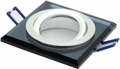 Produktbild von Beweglicher Glasstrahler, schwarzer Spiegel, GU10, quadratisch, ID-1037 Idealed