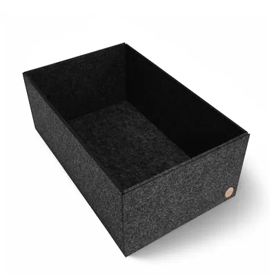 Produktbild von Aufbewahrungsbox CLEAN Filz 50 x 31 x 20 cm ohne Deckel in anthrazit meliert