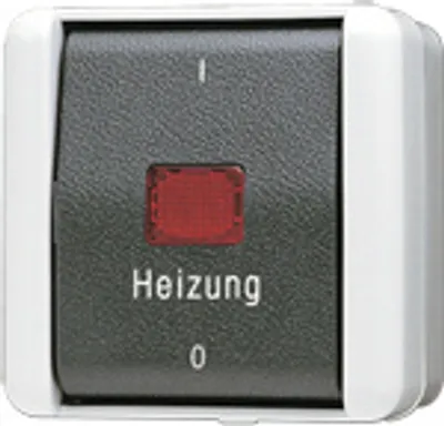 Zdjęcie produktu dla JUNG Wyłącznik awaryjny ogrzewania 803HW WG800 IP44 3-biegunowy wył