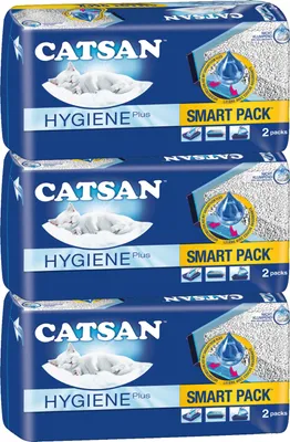 Produktbild von CATSAN® Hygiene Plus SMART PACK 3 x 2 x 4l