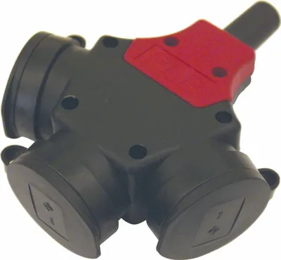 Image de Triple raccord en caoutchouc plein 230 V.