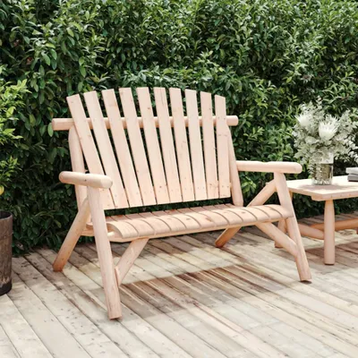 Produktbild von The Living Store Gartenbank 2-Sitzer 119x85x98 cm Massivholz Fichte