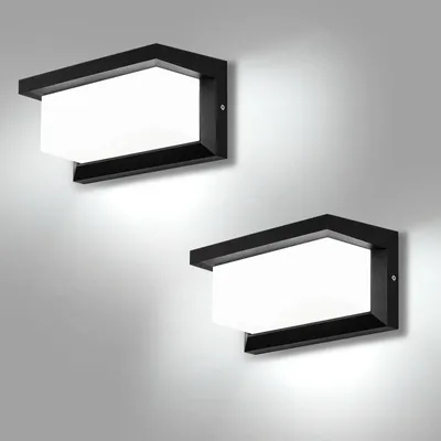 Obrázok produktu pre LED vonkajšie nástenné svietidlo 2 kusy 18W IP66 vodotesné studené biele 6000K