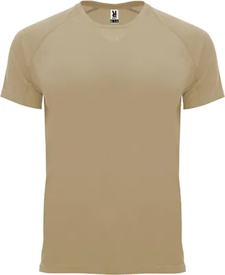 Image de Roly Sport CA0407 | T-shirt Bahreïn à manches raglan - Couleur : Dark Sand 219 - Taille : XXL