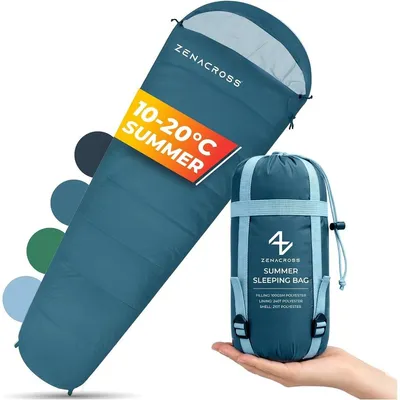 Zdjęcie produktu dla Śpiwór letni dla dorosłych - Ultralekki - 900 g - Kompaktowy - Jednoosobowy - 15 x 30 cm