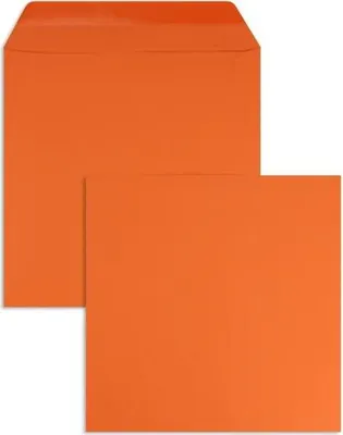 Produktbild von Briefumschläge 170x170mm 120g/qm gummiert VE=100 Stück nektarine