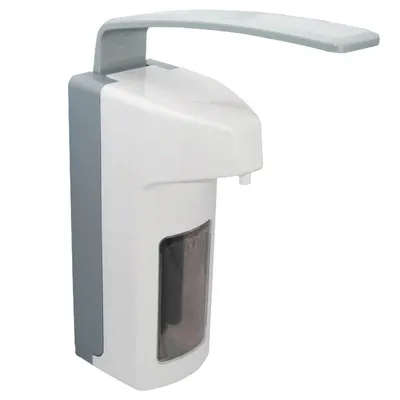 Produktbild von Wandspender 32 cm x 10,5 cm x 21 cm weiss "Kunststoff" 1000 ml, Langarmhebel