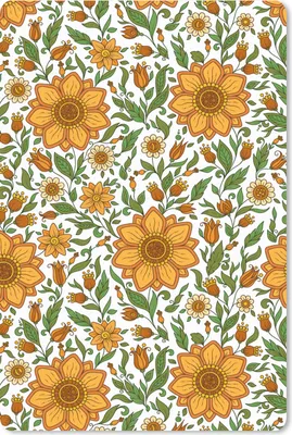 Produktbild von MuchoWow® Mauspad Mousepad Blumen - Orange - Design 18x27 cm - Mousepads - Maus Mat - Pad - Mausunterlage