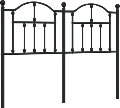 Produktbild von vidaXL Ersatz-Kopfteil Metall Schwarz 120 cm