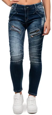 Produktbild von Cipo & Baxx Damen Jeans WD501 Blau W29/L34
