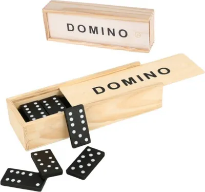 Produktbild von Domino 28 X Drewniane Klocki Gra Rodzinna Pudełko