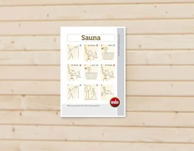 Immagine prodotto di Regole per il bagno in sauna WEKA, 500.0105.00.00