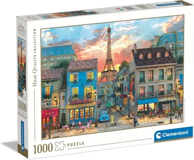 Image de Clementoni Legpuzzel Les rues de Paris, 1000e.
