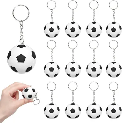 Produktbild von Schlüsselanhänger Fußball, Fußballthema, kompakt, für Fans