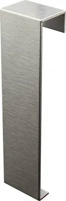Produktbild von Sockelleiste Edelstahl Fußbodenleisten V2A L250cm 60mm silber gebürstet Verbinder