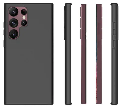 Produktbild von MobyDefend Hülle für Samsung Galaxy S23 Ultra - Dünne matte schwarze TPU Schutzhülle