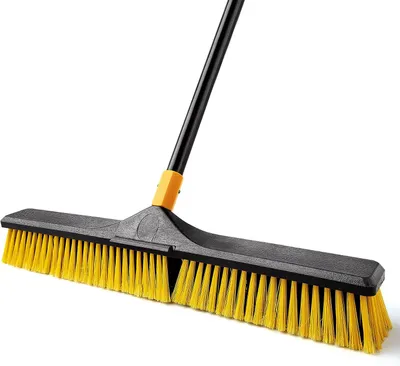 Zdjęcie produktu dla Miotła 61 cm, na zewnątrz, długość 165,9 cm, 4 kije, 2 głowice