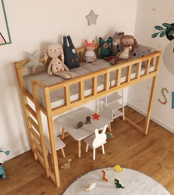Produktbild von Hochbett Höhe 150 cm - FILIP 190x90 cm - Einstieg seitlich