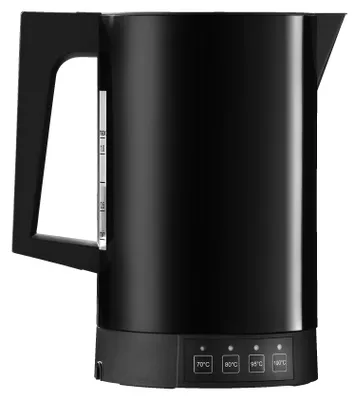 Wasserkocher mit Temperaturwahl, 1,1 l, schwarz, 2800 W