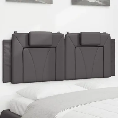 Produktbild von Kopfteil-Kissen Grau 120 cm Kunstleder 374784