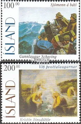 Produktbild von Briefmarken Island 1996 Mi 842-843 (kompl.Ausg.) postfrisch Gemälde