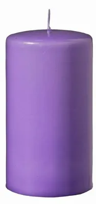 Produktbild von Flachkopf-Stumpenkerzen Veilchen 100 x Ø 90 mm, 4 Stück