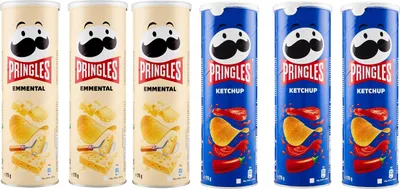 Produktbild von Testpaket Pringles 3x Ketchup + 3x Pringles Emmenthal Emmental 175g in der praktischen Dose knackige Chip + Italian Gourmet polpa 400g