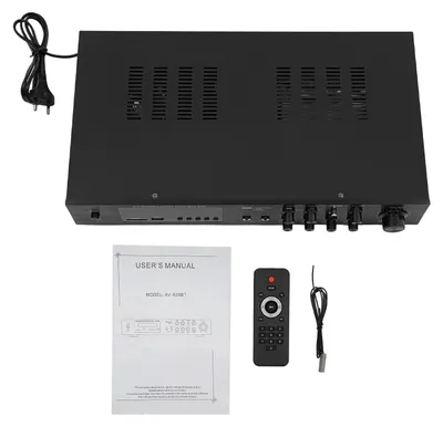 Obrázok produktu pre Audio zosilňovač, Bluetooth konektivita, viacero vstupných možností, čierna farba