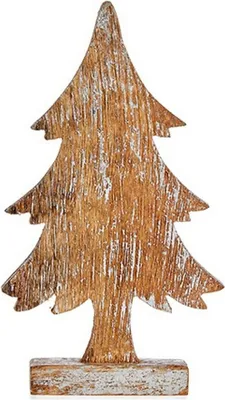 Immagine prodotto di Albero di Natale marrone 5 x 31 x 15 cm in legno argentato