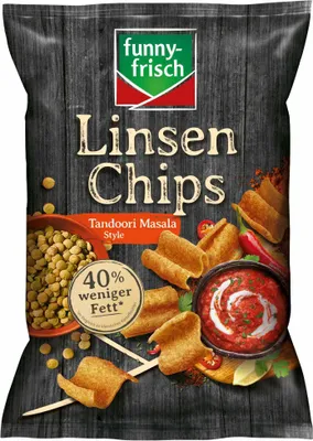 Produktbild von funny frisch Linsen Chips Tandoori Masala Style knusprig frisch 90g