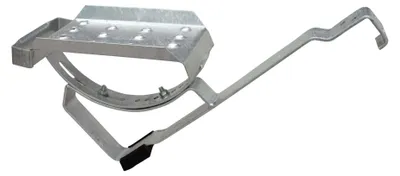 Produktbild von DAPRONA Dachtritt Set für gewellte Dachziegel 25cm, Dachtritte für Schornsteinfeger Silber, inkl. Montagematerial für sichere Dachbegehung