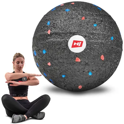 Obrázok produktu pre Hop-Sport masážna loptička na tréning fascií - fasciálna loptička na automasáž celého tela z ekologického EPP - priemer 8 cm HS-P080MB