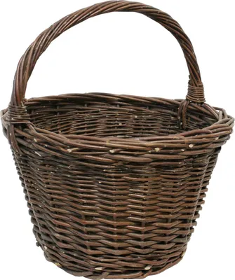 Image de SIENA GARDEN Corbeille en osier classique Ø 40 x 27 cm