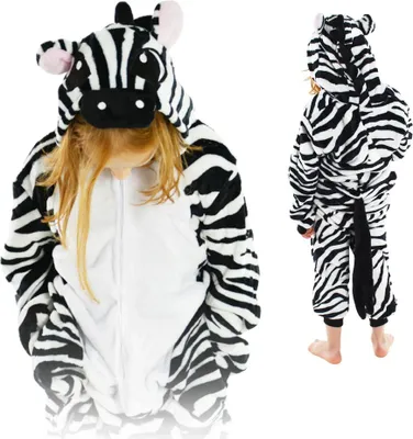 Zdjęcie produktu dla ZOLTA Onesie piżama jednoczęściowa zebra dzieci 146-152