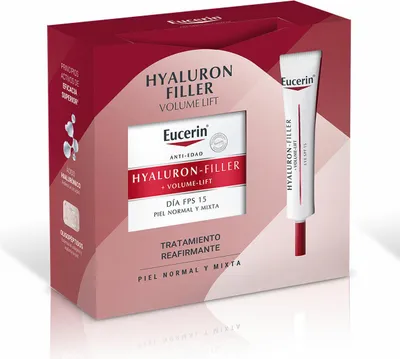 Immagine prodotto di Filler all'acido ialuronico + crema da giorno volumizzante Per pelli da normali a miste, set da 2 pezzi
