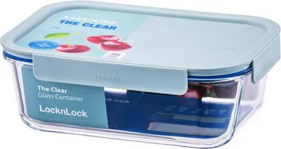 Image de Dóza "Clear" Obdelníková Borosilkát.sklo 2L Mint