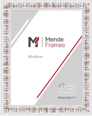 Produktbild von MendeFrames Bilderrahmen H630 Shabby-Chic 70x100 cm Antireflexglas weiß