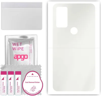 Produktbild von apgo Rückseite Schutzfolie, Matt, kompatibel mit Motorola Moto G Play Gen 2, Hinten Hydrogel-Displayschutzfolie mit Positionierhilfe, kratzfest, einfache Montage