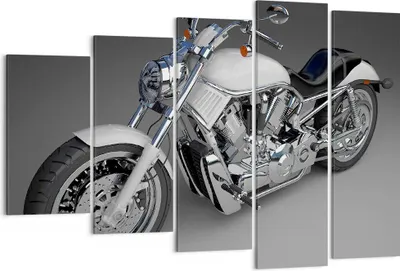 Produktbild von Bild auf Leinwand - Leinwandbild - Motorrad Geschwindigkeit Motor - 150x100cm - Wand Bild - Wanddeko - Leinwanddruck - Bilder - Kunstdruck - Leinwand bilder - Wandkunst - EG150x100-0516