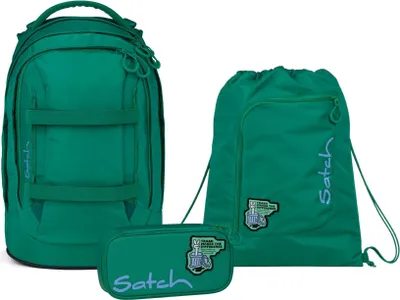 Produktbild von Satch pack Schulrucksack Set Fearless Green