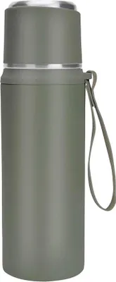 Obrázek produktu pro Izolovaná láhev z nerezové oceli - 800 ml/27oz - dvojitá stěna s vakuovou izolací - cestovní hrnek s víčkem - šedá - bez BPA a nepropustná - horké a studené nápoje