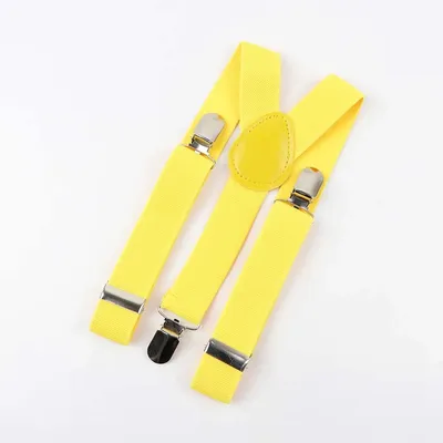 Immagine prodotto di Bretelle gialle – Elastico per pantaloni giallo – Giallo – Bretelle – Pantaloni con elastico in vita – Elastico – Taglia unica – CHPN