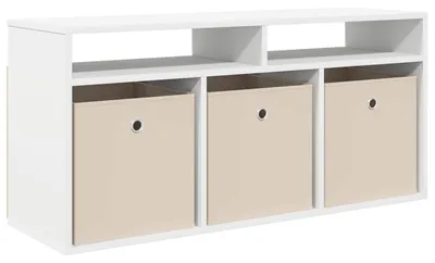 Produktbild von Lowboard mit Schubladen Weiß 102 x 32 x 48,5 cm