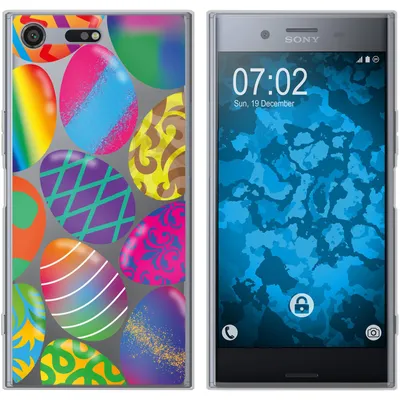 Produktbild von PhoneNatic Case kompatibel mit Sony Xperia XZ Premium Silikon-Hülle Ostern M3