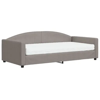 Produktbild von vidaXL Tagesbett mit Matratze Taupe 100x200 cm Stoff