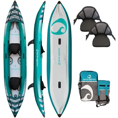 Image de Spinera Hybris 410 - Kayak gonflable 2 personnes | Fond Drop-Stitch | Kayak de randonnée avec accessoires