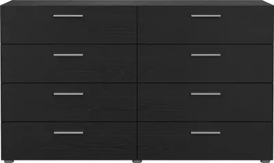 Produktbild von Pepe Kommode 8 Schubladen schwarze Struktur.